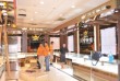 Interior & Retail golden shop design and decotation
